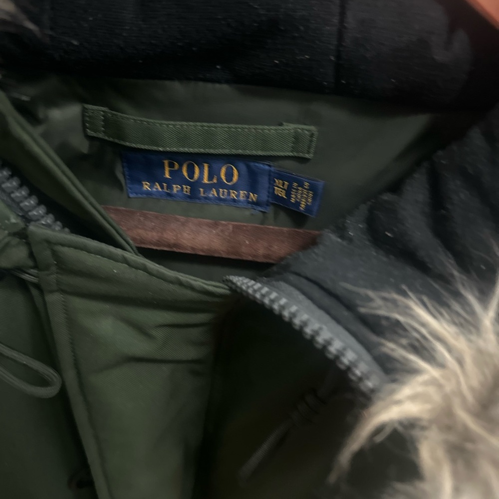 Ralph Lauren polo coat for men in army green size XL